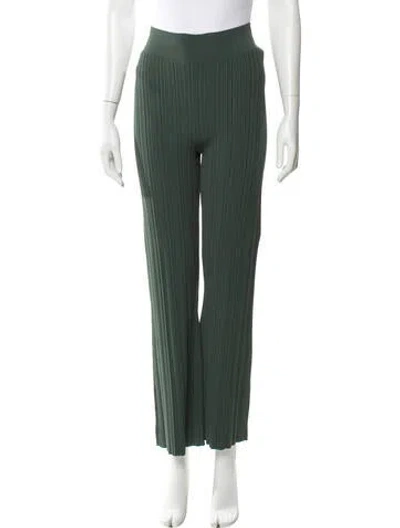 Pre-owned Veronica Beard Wide Leg Pants In Green