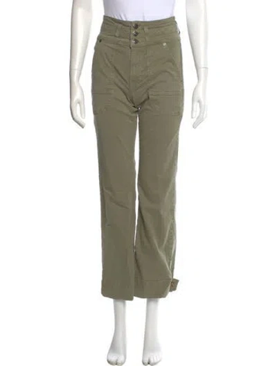 Pre-owned Veronica Beard Wide Leg Pants In Green