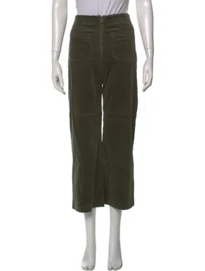 Pre-owned Veronica Beard Wide Leg Pants In Green