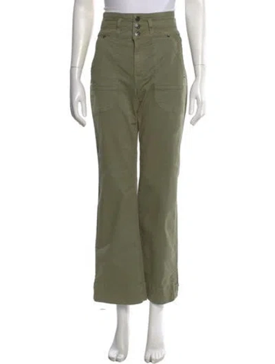 Pre-owned Veronica Beard Wide Leg Pants In Green