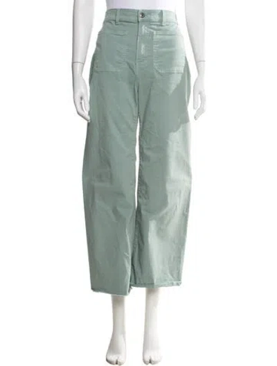 Pre-owned Veronica Beard Wide Leg Pants In Green