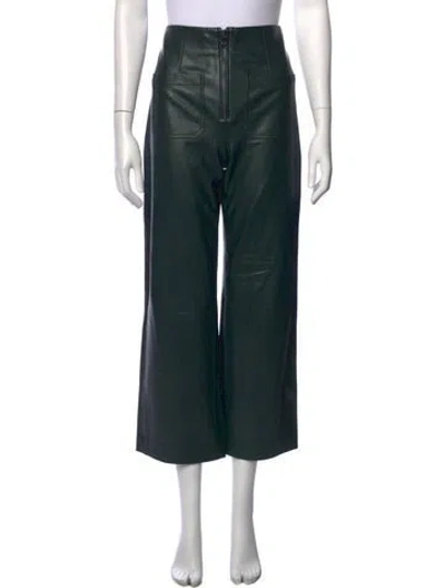 Pre-owned Veronica Beard Wide Leg Pants In Green