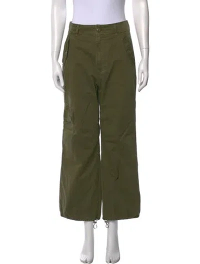 Pre-owned Veronica Beard Wide Leg Pants In Green