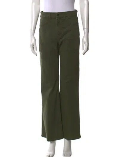 Pre-owned Veronica Beard Wide Leg Pants In Green