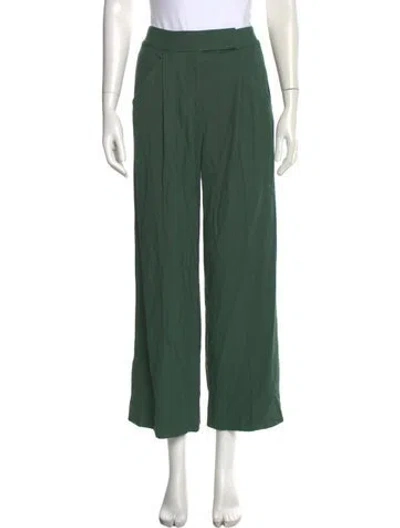 Pre-owned Veronica Beard Wide Leg Pants In Green