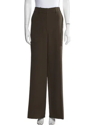 Pre-owned Veronica Beard Wide Leg Pants In Green