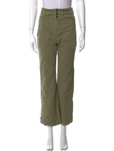 Pre-owned Veronica Beard Wide Leg Pants In Green