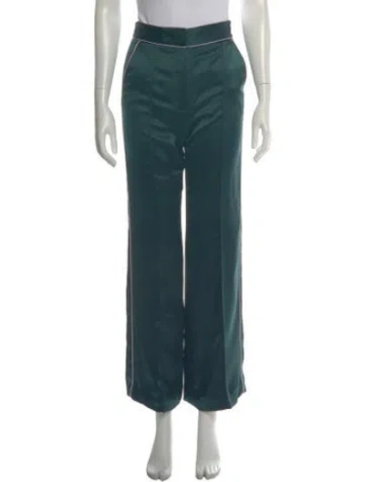 Pre-owned Veronica Beard Wide Leg Pants In Green