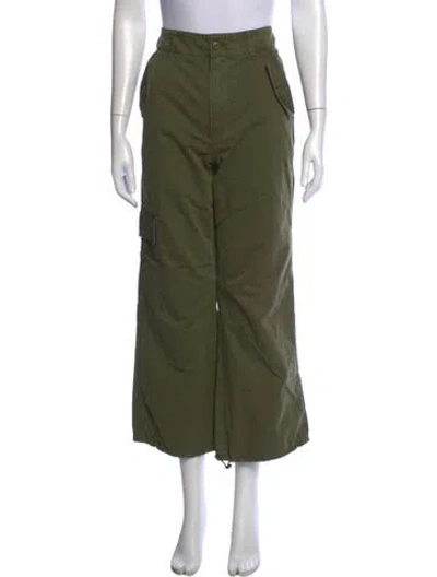 Pre-owned Veronica Beard Wide Leg Pants In Green