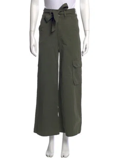 Pre-owned Veronica Beard Wide Leg Pants In Green