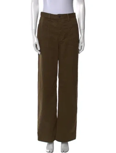 Pre-owned Veronica Beard Wide Leg Pants In Green