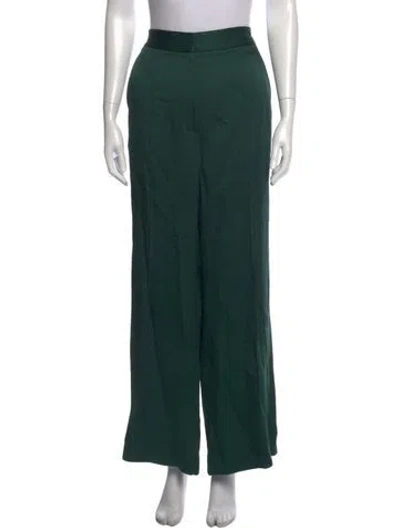 Pre-owned Veronica Beard Wide Leg Pants In Green