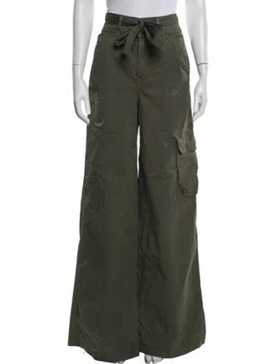 Pre-owned Veronica Beard Wide Leg Pants In Green