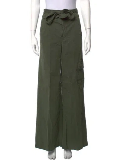 Pre-owned Veronica Beard Wide Leg Pants In Green