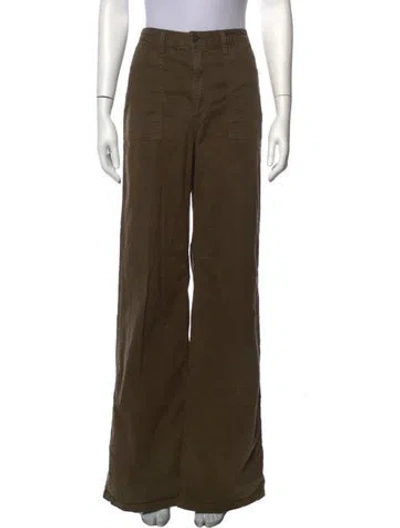 Pre-owned Veronica Beard Wide Leg Pants In Green