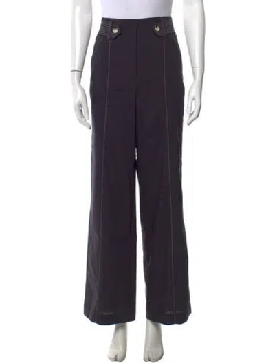 Pre-owned Veronica Beard Wide Leg Pants In Grey