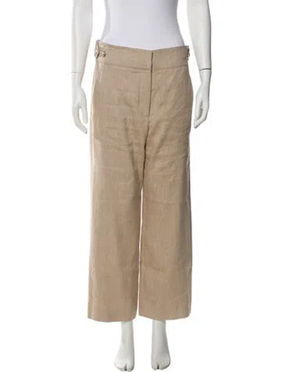 Pre-owned Veronica Beard Wide Leg Pants In Neutral
