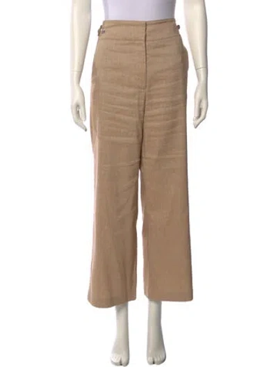 Pre-owned Veronica Beard Wide Leg Pants In Neutral