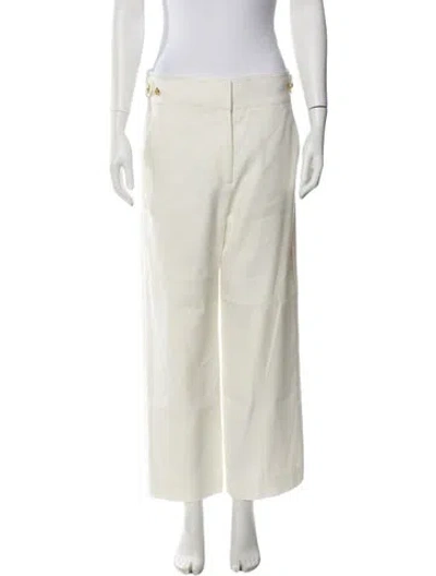 Pre-owned Veronica Beard Wide Leg Pants In Neutral