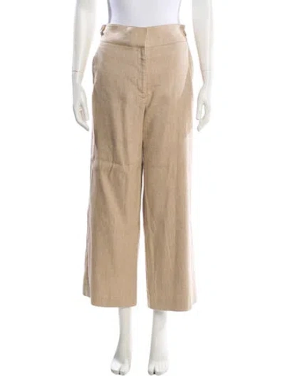 Pre-owned Veronica Beard Wide Leg Pants In Neutral