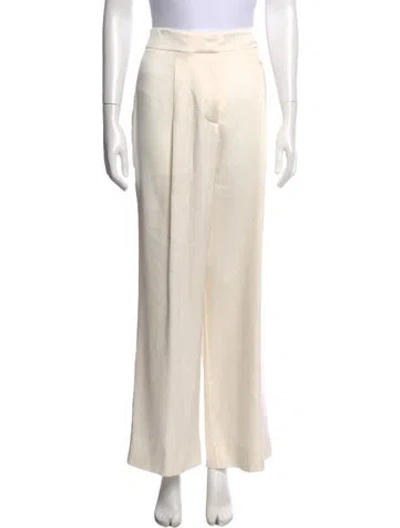 Pre-owned Veronica Beard Wide Leg Pants In Neutral
