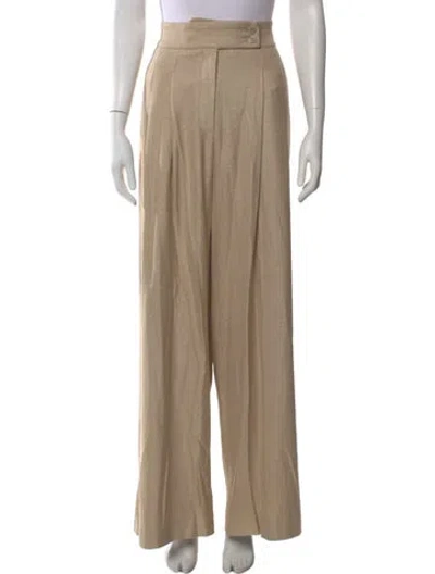 Pre-owned Veronica Beard Wide Leg Pants In Neutral