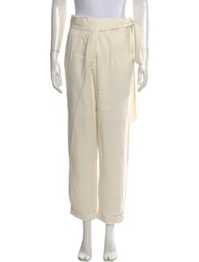 Pre-owned Veronica Beard Wide Leg Pants In Neutral