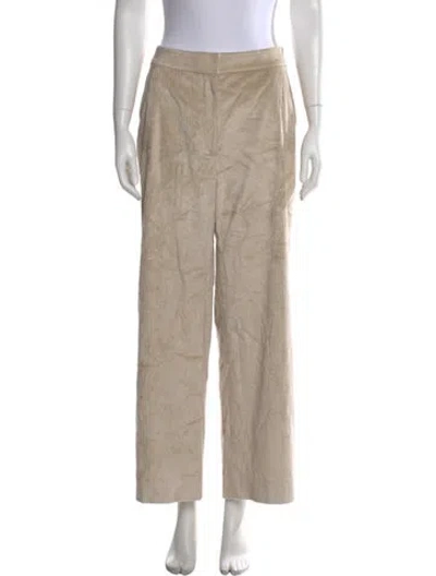 Pre-owned Veronica Beard Wide Leg Pants In Neutral