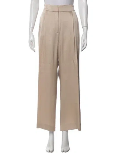 Pre-owned Veronica Beard Wide Leg Pants In Neutral