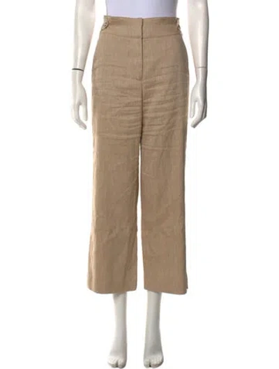 Pre-owned Veronica Beard Wide Leg Pants In Neutral