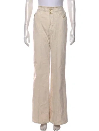 Pre-owned Veronica Beard Wide Leg Pants In Neutral