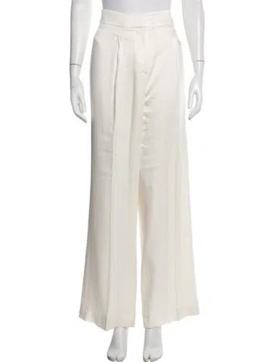 Pre-owned Veronica Beard Wide Leg Pants In Neutral