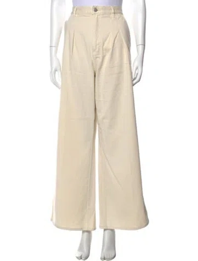 Pre-owned Veronica Beard Wide Leg Pants In Neutral