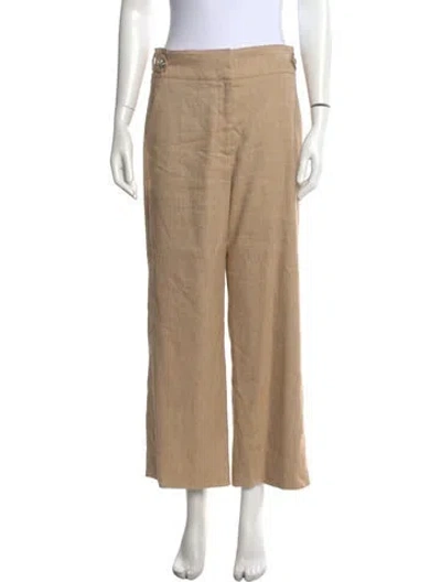 Pre-owned Veronica Beard Wide Leg Pants In Neutrals