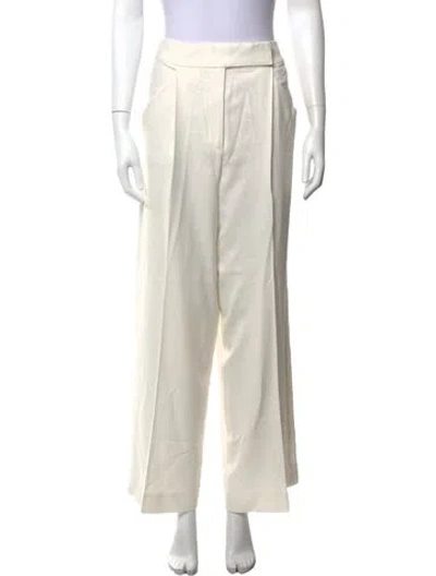 Pre-owned Veronica Beard Wide Leg Pants In Neutrals