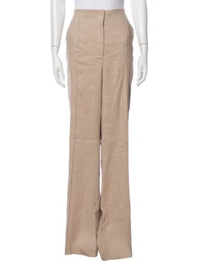 Pre-owned Veronica Beard Wide Leg Pants In Neutrals