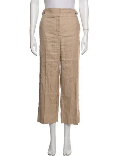 Pre-owned Veronica Beard Wide Leg Pants In Neutrals