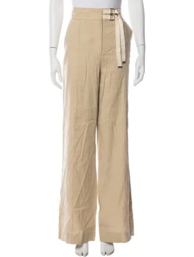 Pre-owned Veronica Beard Wide Leg Pants In Neutrals