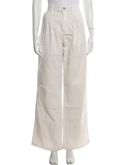 Pre-owned Veronica Beard Wide Leg Pants In Neutrals