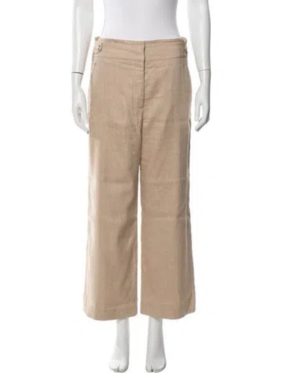 Pre-owned Veronica Beard Wide Leg Pants In Neutrals