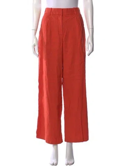 Pre-owned Veronica Beard Wide Leg Pants In Orange