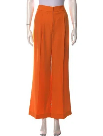 Pre-owned Veronica Beard Wide Leg Pants In Orange