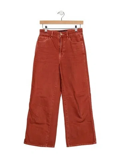 Pre-owned Veronica Beard Wide Leg Pants In Orange