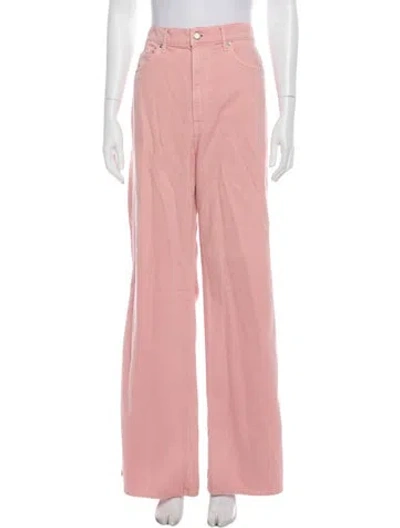 Pre-owned Veronica Beard Wide Leg Pants In Pink