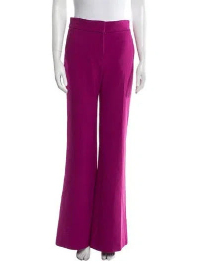 Pre-owned Veronica Beard Wide Leg Pants In Purple