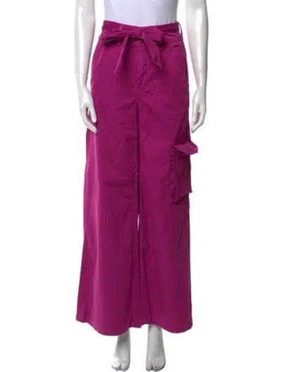 Pre-owned Veronica Beard Wide Leg Pants In Purple