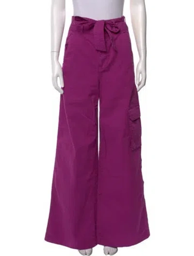 Pre-owned Veronica Beard Wide Leg Pants In Purple