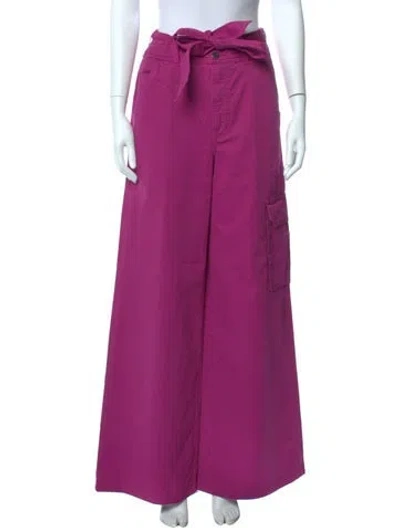 Pre-owned Veronica Beard Wide Leg Pants In Purple