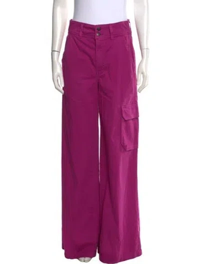 Pre-owned Veronica Beard Wide Leg Pants In Purple
