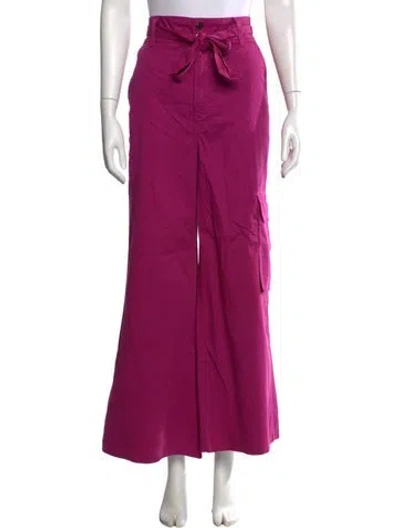 Pre-owned Veronica Beard Wide Leg Pants In Purple